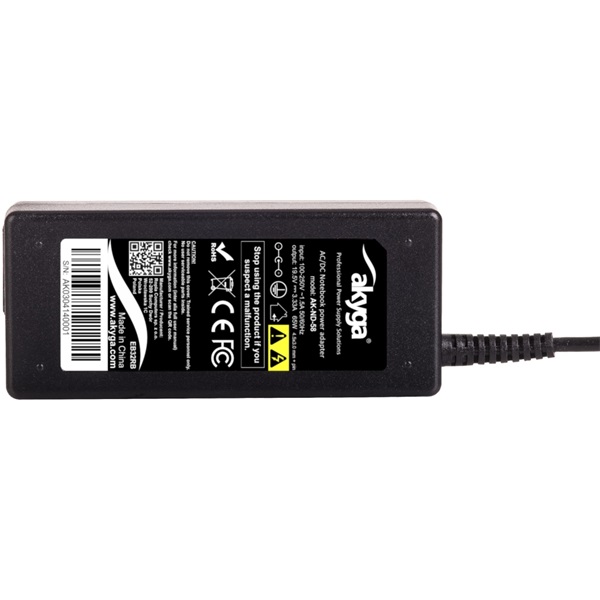 Akyga AK-ND-58 19,5V/3,33A/65W 4,5x3mm + pin DELL notebook hálózati töltő