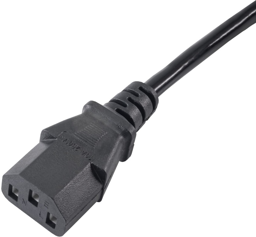 Akyga AK-PC-03A 1,8m IEC C14 - IEC C13 tápkábel