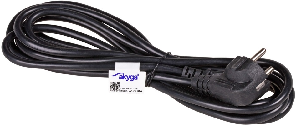 Akyga PC 3m IEC C13 - CEE 7/7 tápkábel