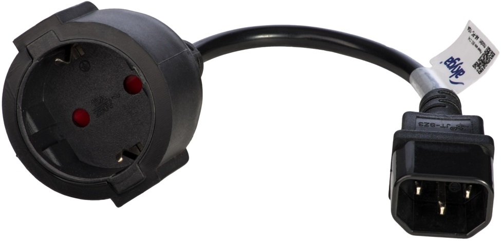 Akyga 15cm Schuko CEE 7/4 - IEC C14 adapter