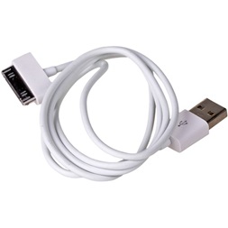 Akyga Apple 30pin -> USB 2.0 A M/M adatkábel 1m fehér