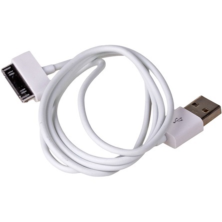 Akyga Apple 30pin -> USB 2.0 A M/M adatkábel 1m fehér