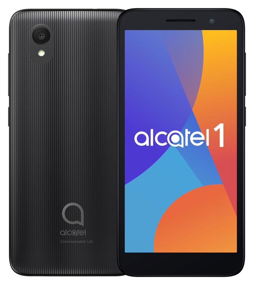 Alcatel 1 DS 2021 5" 16GB Dual SIM fekete okostelefon + DominoFix Quick alapcsomag