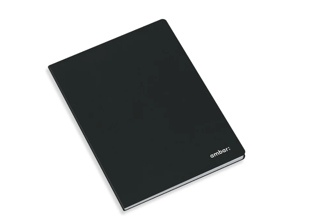 Ambar Classic A4 80 lap fekete tűzött vonalas füzet