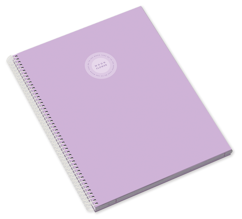 Ambar Moonflower Campus Pastel A5 80 lap vonalas spirálfüzet