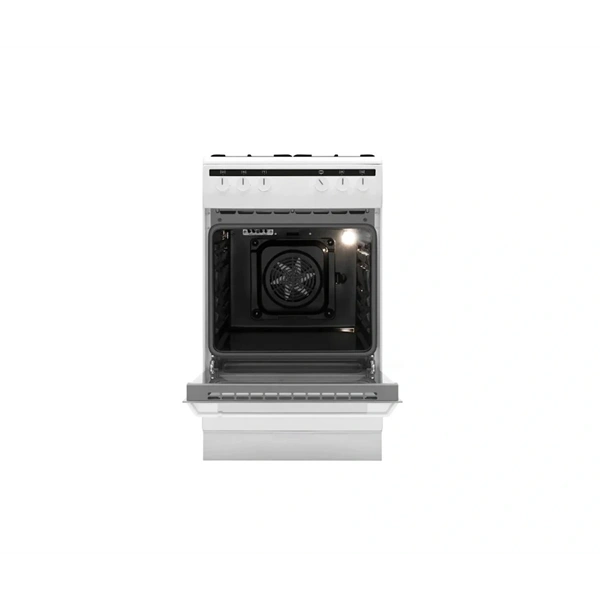 Amica 55343 fehér, szabadonálló, gáz, kombinált, főzőzóna: 4, sütő:62L, grill, tűzhely