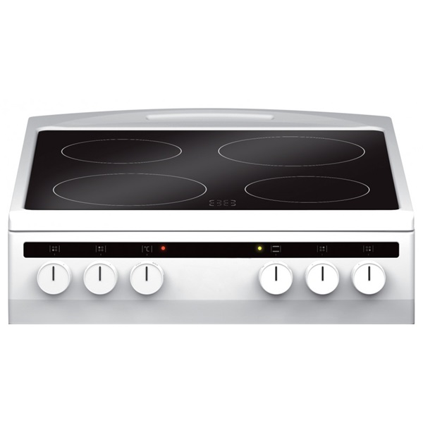 Amica 55353 fehér, szabadonálló, kerámialapos, elektromos, főzőzóna: 4, sütő:65L, grill, tűzhely (Újszerű)