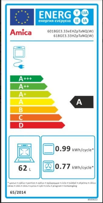 Amica 55700 fehér, szabadonálló, gáz, kombinált, főzőzóna: 4, sütő:62L, grill, tűzhely