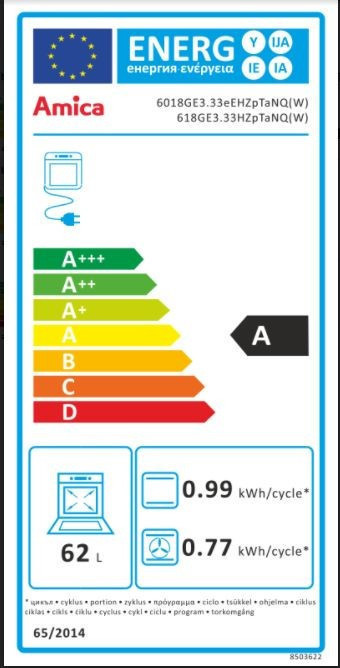 Amica 55700 fehér, szabadonálló, gáz, kombinált, főzőzóna: 4, sütő:62L, grill, tűzhely