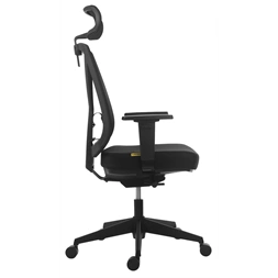 Antares Miro standard 2D fekete/mesh fejtámlás irodai forgószék