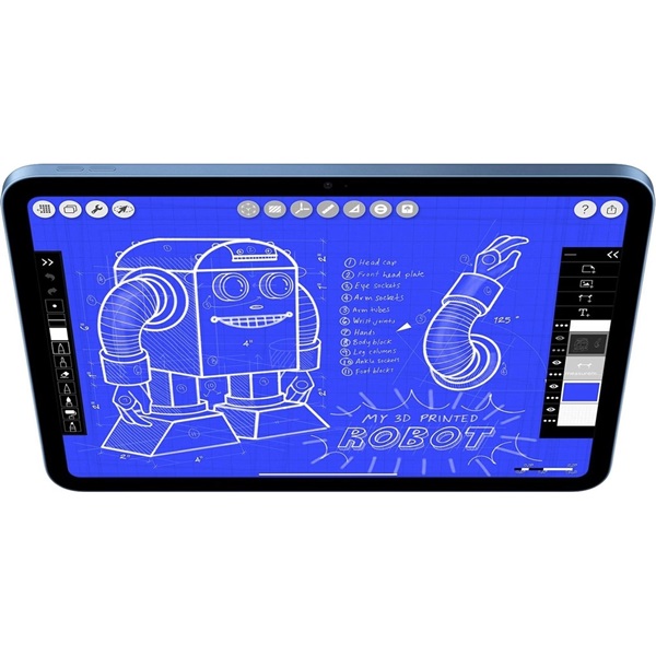 Apple 11" iPad (A16) 512GB Wi-Fi Blue (kék)