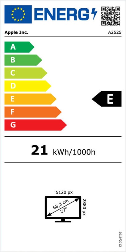 Apple 27" Studio Display 5K Retina monitor dönthető és állítható magasságú állvánnyal