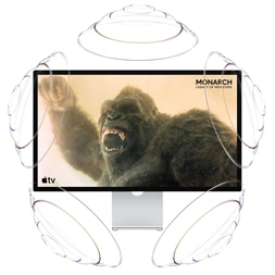 Apple 27" Studio Display 5K Retina monitor dönthető és állítható magasságú állvánnyal