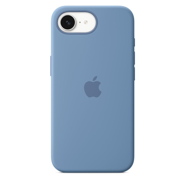 Apple MD3Q4ZM/A iPhone 16e télkék szilikon hátlap