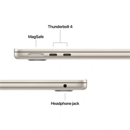 Apple MacBook Air 13"/M5 chip 10 magos CPU és GPU/16GB/1TB SSD/fehér laptop