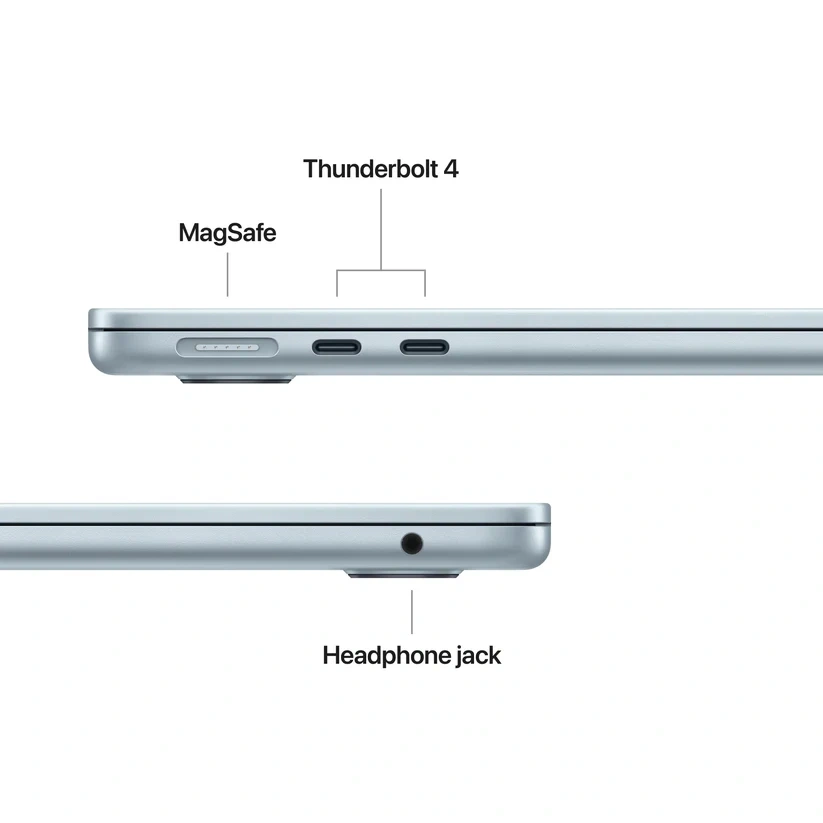 Apple MacBook Air 13"/M5 chip 10 magos CPU és GPU/24GB/1TB SSD/kék laptop