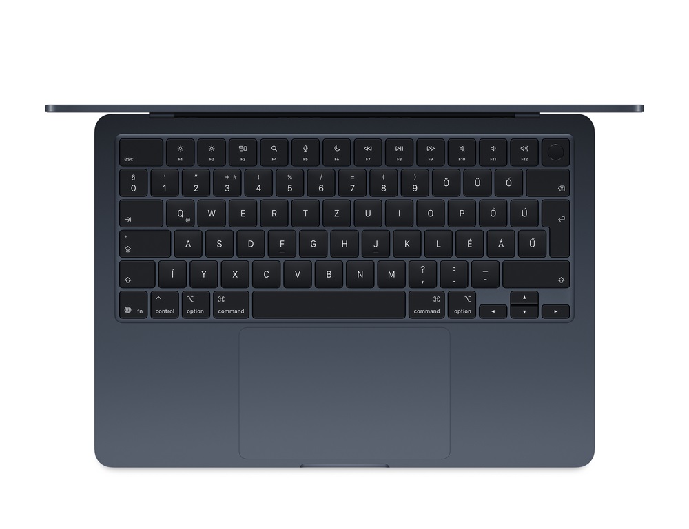 Apple MacBook Air 13"/M4 chip 10 magos CPU és 8 magos GPU/16GB/256GB SSD/fekete laptop