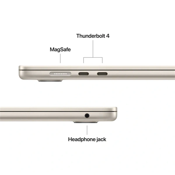 Apple MacBook Air 15"/M5 chip 10 magos CPU és GPU/16GB/1TB SSD/fehér laptop