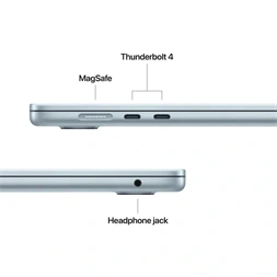 Apple MacBook Air 15"/M5 chip 10 magos CPU és GPU/16GB/1TB SSD/kék laptop