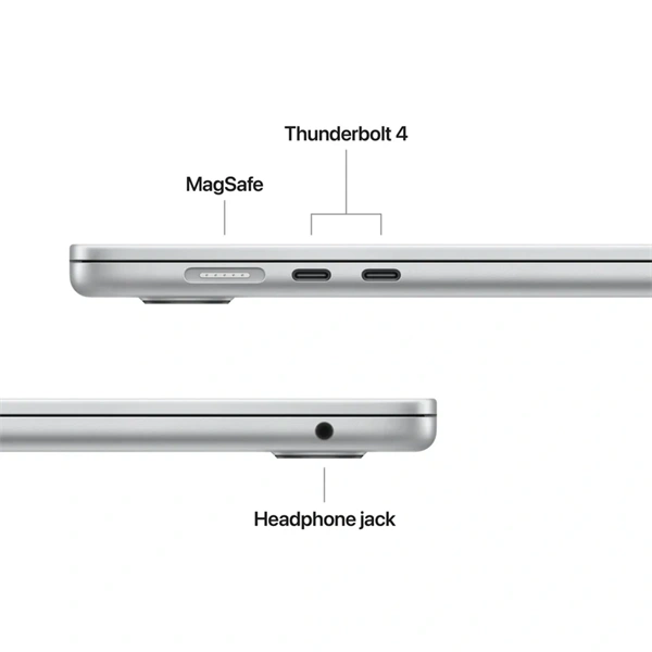 Apple MacBook Air 15"/M5 chip 10 magos CPU és GPU/24GB/1TB SSD/ezüst laptop