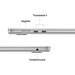 Apple MacBook Air 15"/M5 chip 10 magos CPU és GPU/24GB/1TB SSD/ezüst laptop