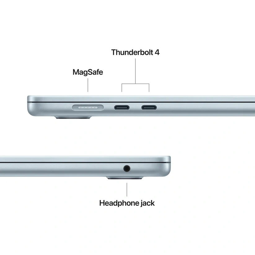Apple MacBook Air 15"/M5 chip 10 magos CPU és GPU/24GB/1TB SSD/kék laptop