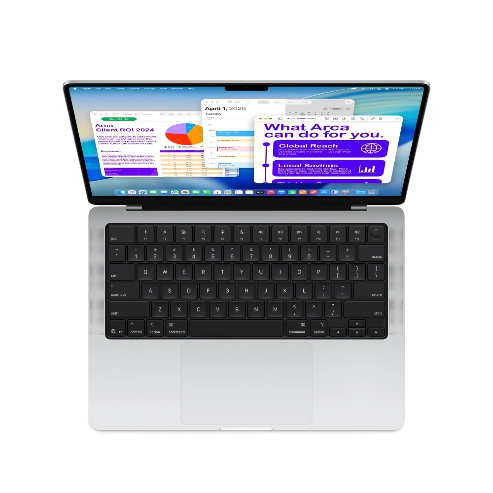 Apple MacBook Pro 14"/M5 chip 10 magos CPU és GPU/32GB/1TB SSD/ezüst laptop