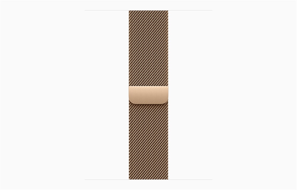 Apple Watch S10 Cellular (42mm) arany titán tok, arany milánói szíj okosóra