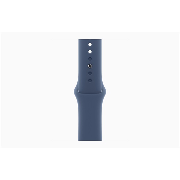 Apple Watch S10 Cellular (42mm) ezüst alumínium tok, denim sportszíj (S/M) okosóra
