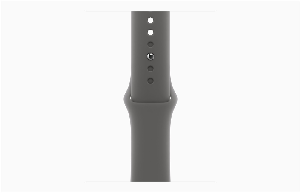 Apple Watch S10 Cellular (42mm) natúr titán tok, kőszürke sportszíj (M/L) okosóra
