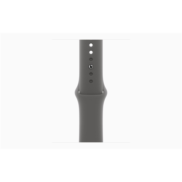 Apple Watch S10 Cellular (42mm) natúr titán tok, kőszürke sportszíj (S/M) okosóra