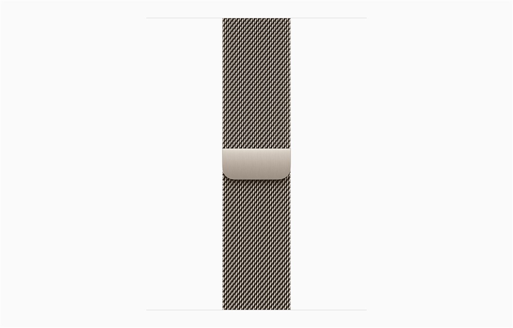 Apple Watch S10 Cellular (42mm) natúr titán tok, natúr milánói szíj okosóra