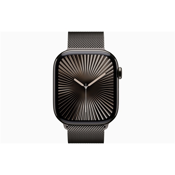 Apple Watch S10 Cellular (46mm) palaszürke titán tok, palaszürke milánói szíj (M/L) okosóra