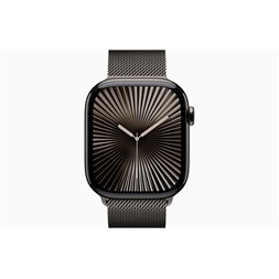 Apple Watch S10 Cellular (46mm) palaszürke titán tok, palaszürke milánói szíj (M/L) okosóra