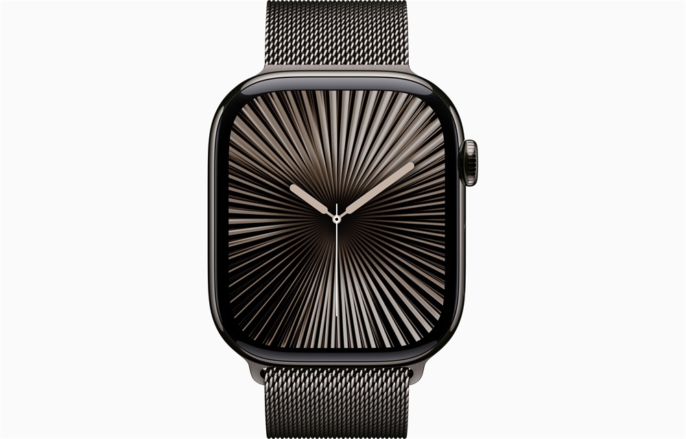Apple Watch S10 Cellular (46mm) palaszürke titán tok, palaszürke milánói szíj (M/L) okosóra