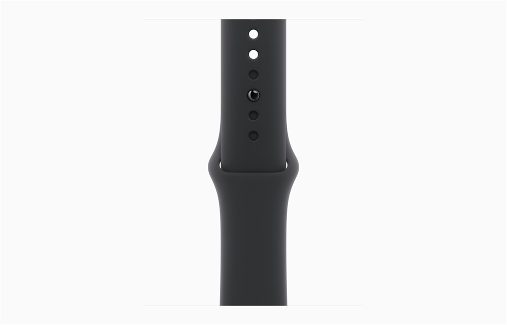 Apple Watch S10 GPS (42mm) kozmoszfekete alumínium tok, fekete sportszíj (M/L) okosóra