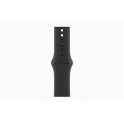 Apple Watch S10 GPS (42mm) kozmoszfekete alumínium tok, fekete sportszíj (S/M) okosóra