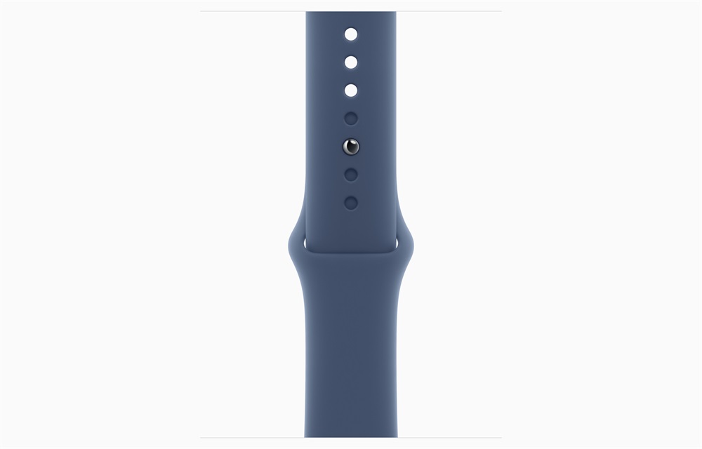 Apple Watch S10 GPS (46mm) ezüst alumínium tok, denim sportszíj (M/L) okosóra