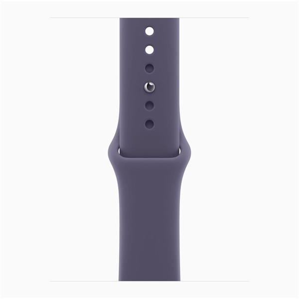 Apple Watch S11 GPS-es (42mm) ezüst alumínium tok, ködös lila S/M sportszíjas okosóra