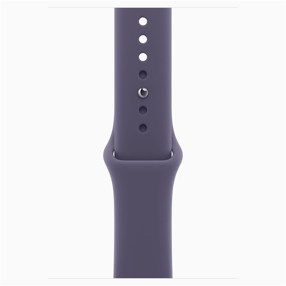 Apple Watch S11 GPS-es (46mm) ezüst alumínium tok, ködös lila S/M sportszíjas okosóra