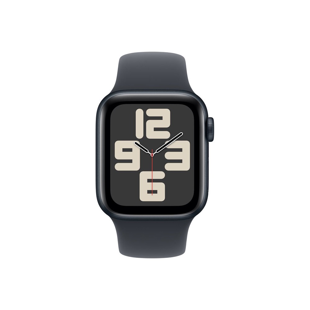 Apple Watch SE2 v3 Cellular (40mm) éjfekete alumínium tok, éjfekete sportszíj (M/L) okosóra