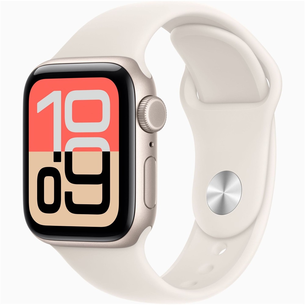 Apple Watch SE3 Cellular (40mm) csillagfény alumínium tok, csillagfény S/M sportszíjas okosóra