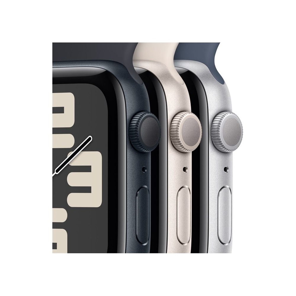 Apple Watch SE2 v2 GPS (40mm) ezüst alumínium tok , kék sport szíj (M/L) okosóra