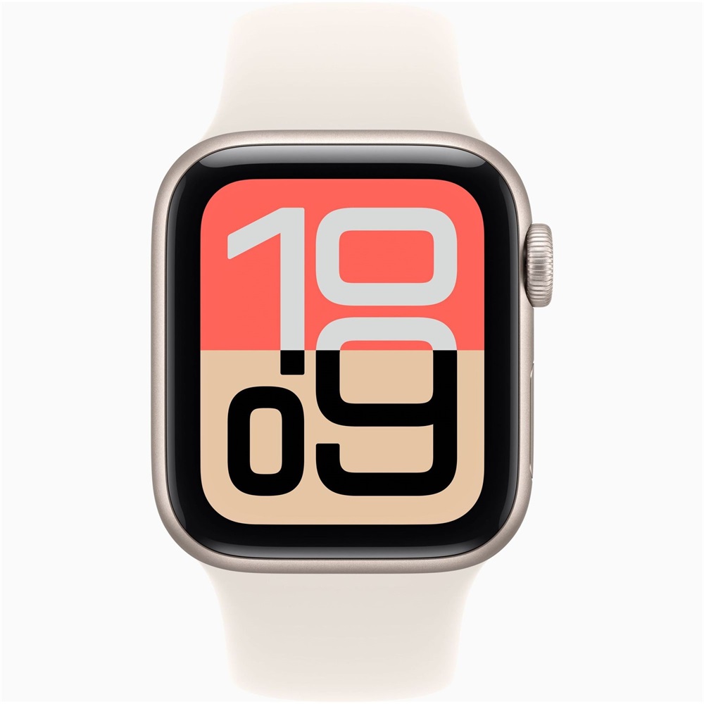 Apple Watch SE3 GPS-es (40mm) csillagfény alumínium tok, csillagfény S/M sportszíjas okosóra
