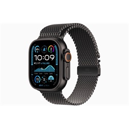 Apple Watch Ultra2 v2 Cellular (49mm) fekete titán tok, fekete Titán milánói szíj (M) okosóra