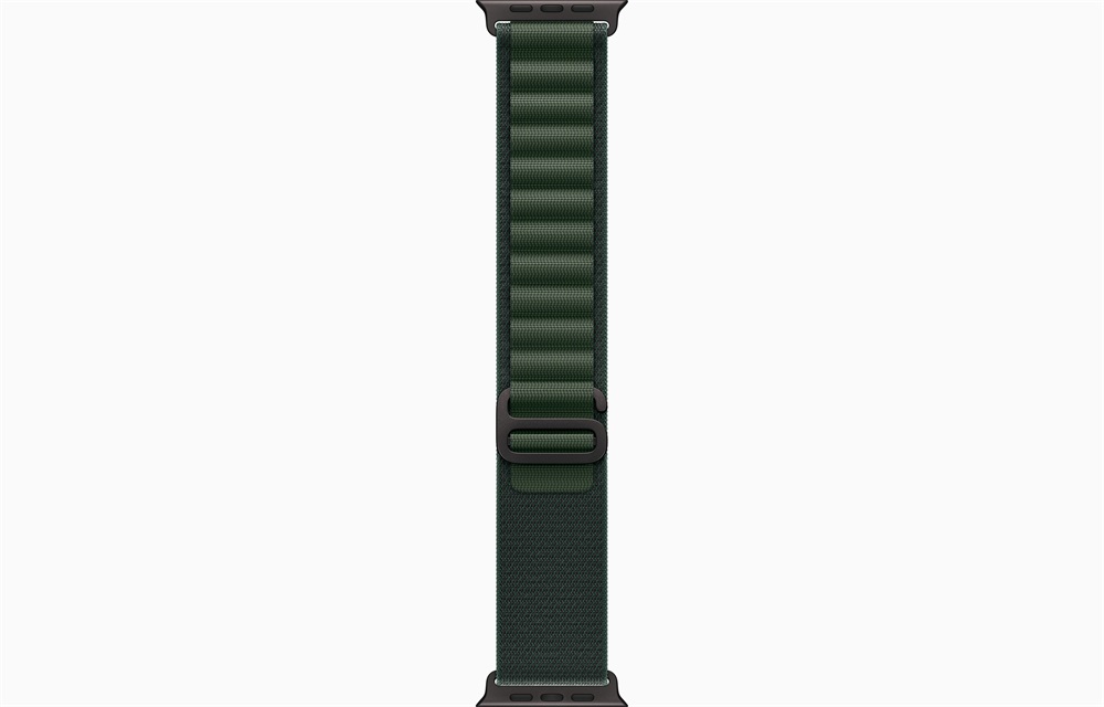 Apple Watch Ultra2 v2 Cellular (49mm) fekete titán tok, sötétzöld alpesi pánt (L) okosóra