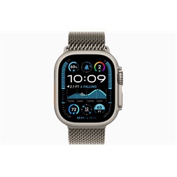 Apple Watch Ultra2 v2 Cellular (49mm) natúr titán tok, natúr Titán milánói szíj (M) okosóra
