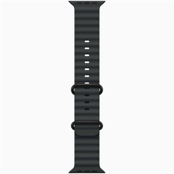 Apple Watch Ultra 3 Cellular (49mm) fekete titánium tok, fekete óceán szíjas okosóra