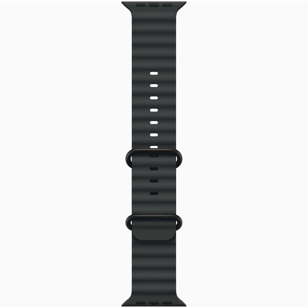 Apple Watch Ultra 3 Cellular (49mm) fekete titánium tok, fekete óceán szíjas okosóra