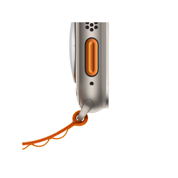 Apple Watch Ultra Cellular (49mm) ezüst titánium tok, fehér alpesi pánt (M) okosóra